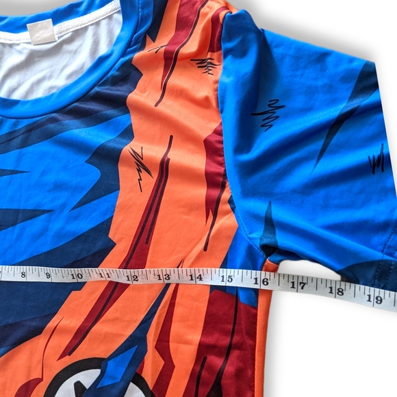 BATTLE DAMAGED GOKU ARMOR MEN'S T-SHIRT - Picture 2 of 6